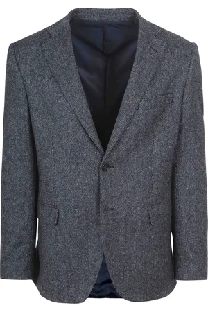 Suitable Birds Eye Blazer Merinowolle Navy Dunkelblau Größe 46