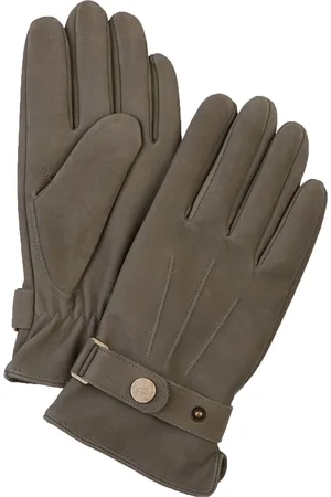 Profuomo Handschuhe Wolle Leder Grün Größe 8.5