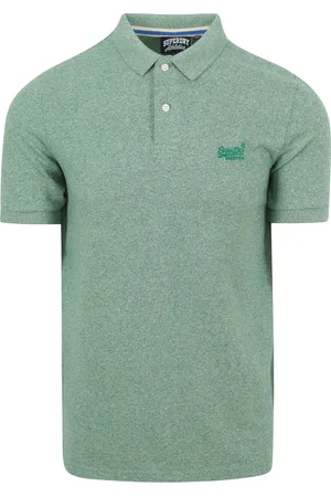 Superdry Piqué Poloshirt Melange Größe L