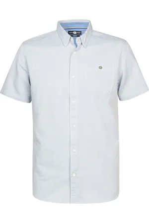 Petrol Industries Short Sleeve Shirt Blau Größe L