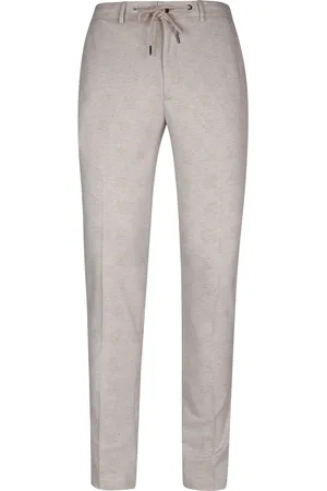 Suitable Pantalon Jersey Sand Kariert Größe 54