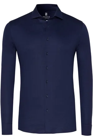 DESOTO Essential Hemd Hai Jersey Navy Dunkelblau Größe 37