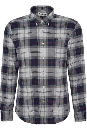 Barbour Kyeloch Hemd Karo Blau Dunkelblau Grau Größe M