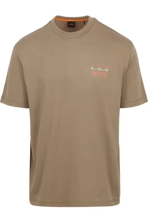 HUGO BOSS T-shirt Backprint Hellbraun Größe M