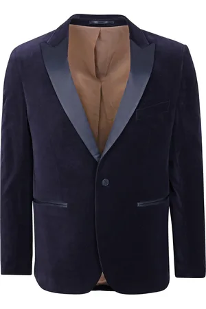 Suitable Smoking Blazer Velvet Navy Dunkelblau Größe 46