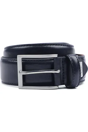 Profuomo Leder Gürtel Blau Größe 85