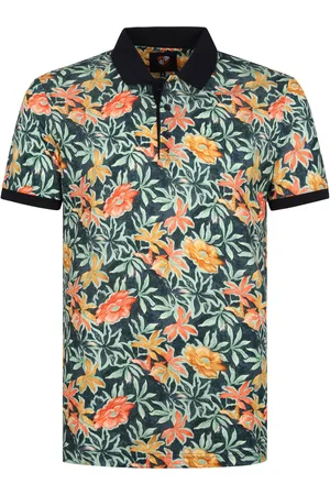 Suitable Polo Blumen Multicolour Blau Größe M