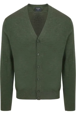 Olymp Strickjacke Wolle Grün Größe M