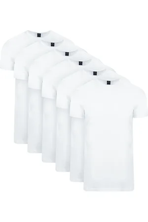 Suitable Ota T-Shirt Rundhalsausschnitt 6-Pack Größe S