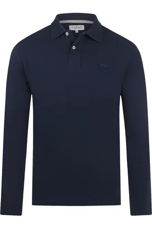 McGregor Long Sleeve Poloshirt Navy Dunkelblau Größe M