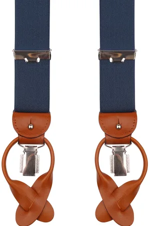 Profuomo Hosenträger Petrol Blau