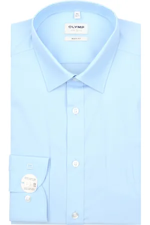 Olymp Level Five Hemd Extra Lange Ärmel Blau Größe 40