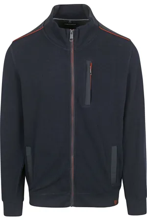 Casa Moda Strickjacke Zip Navy Blau Größe M