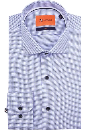 Suitable Hemd Twill Druck Größe 38
