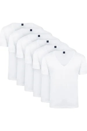 Suitable Vitaru T-Shirt Tiefer V-Ausschnitt 6-Pack Größe S