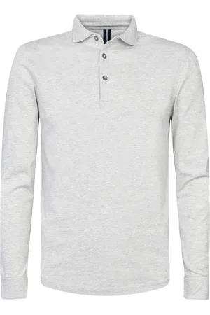 Profuomo Longsleeve Polo Melange Größe S