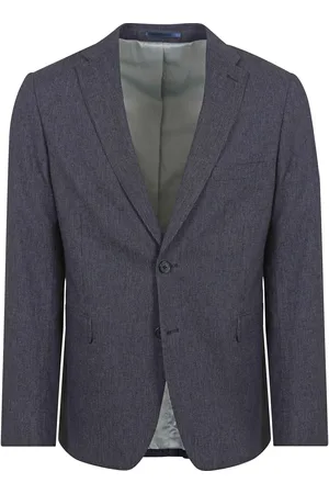 Suitable Blazer Leinen Streifen Navy Dunkelblau Größe 46