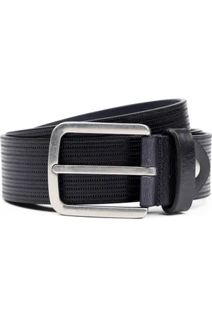 Suitable Ledergürtel Struktur Leder Navy Dunkelblau Größe 95