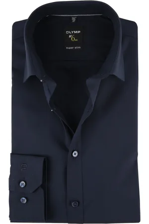 Olymp Hemd No.6 Navy Blau Größe 36