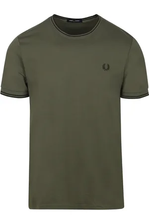 Fred Perry T-shirt Olivgrün W49 Dunkelgrün Größe M