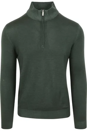 R2 Amsterdam R2 Half Zip Pullover Merino Wolle Größe XL