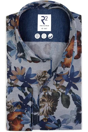 R2 Amsterdam R2 Hemd Flower Flanel Größe 39