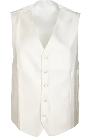 Suitable Hochzeit Gilet V-Design Off-White Größe 52