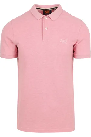 Superdry Classic Poloshirt Melange Rosa Größe M