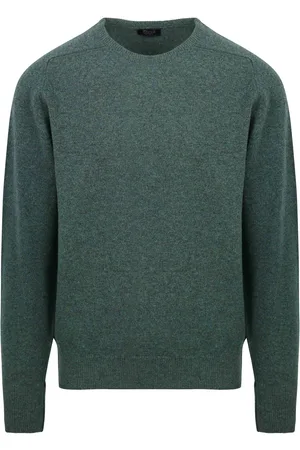 William Lockie O-Auschnitt Pullover Lammwolle Größe XXL