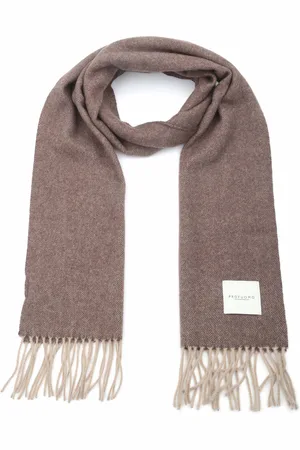 Profuomo Schal Lammwolle Brown Multicolour