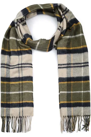 Barbour Schal Woolmix Tartan Yaxley Grün