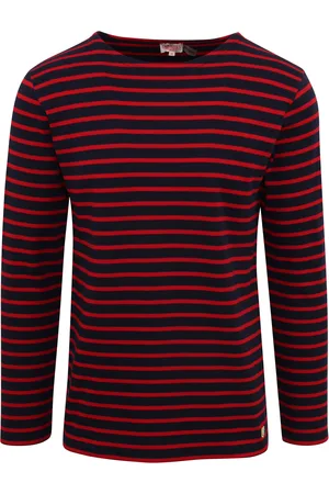 Armor.lux Houat Pullover Streifen Navy Dunkelblau Größe L