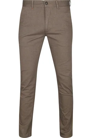 HUGO BOSS Chino Slim Grau Braun Größe W 32 - L 32