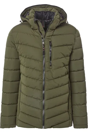 Casa Moda Jacke Hooded Puffer Olivgrün Größe M