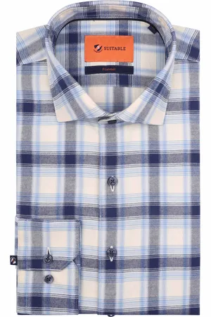 Suitable Hemd Widespread Flanel Kariert Größe 38