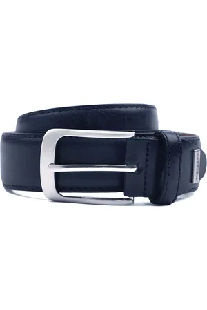 Profuomo Leder Gürtel Blau Größe 105
