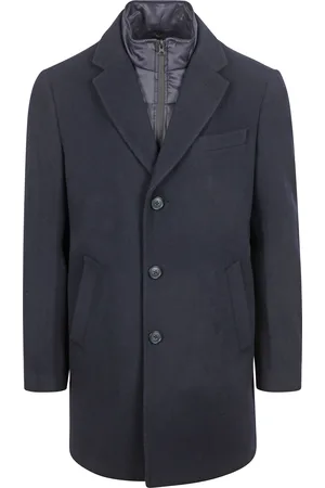 Suitable Coat Wolle Twill Navy Dunkelblau Größe 48