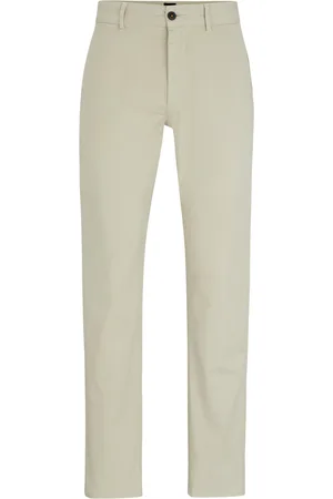 HUGO BOSS Satin Chino Ecru Wollweiß Größe W 31 - L 34