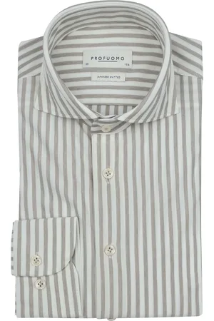 Profuomo Japanese Knitted Hemd Streifen Größe 37