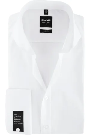 Olymp Level Five Hemd Extra Lange Ärmel Doppelmanschette Größe 38