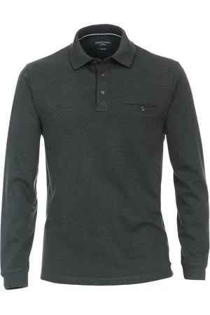 Casa Moda Poloshirt LS Dunkelgrün Größe M