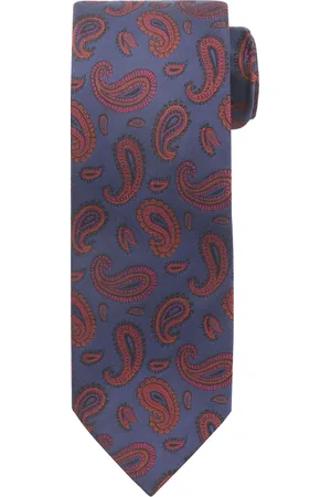 Suitable Krawatte Seide Paisley Navy Dunkelblau