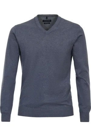 Casa Moda Pullover V-Ausschnitt Dunkelblau Größe M