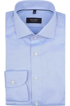 Olymp Signature Hemd Savio Blau Größe 38