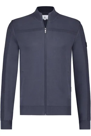 State of art Strickjacke Zip Navy Dunkelblau Größe L