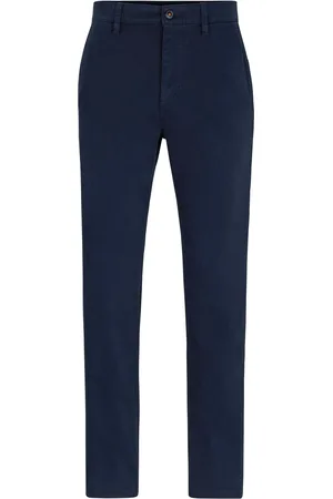 HUGO BOSS Satin Chino Navy Dunkelblau Größe W 31 - L 32