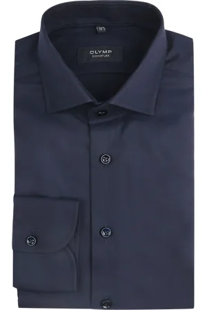 Olymp Signature Hemd Twill Navy Dunkelblau Größe 38
