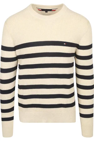 Tommy Hilfiger Sweater Ink Stripes Dunkelblau Größe M
