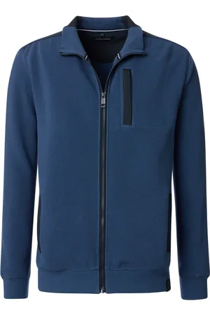 Casa Moda Strickjacke Zip Dark Indigo Blau Größe M