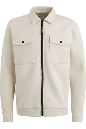 Cast Iron Overshirt Wollweiß Größe S